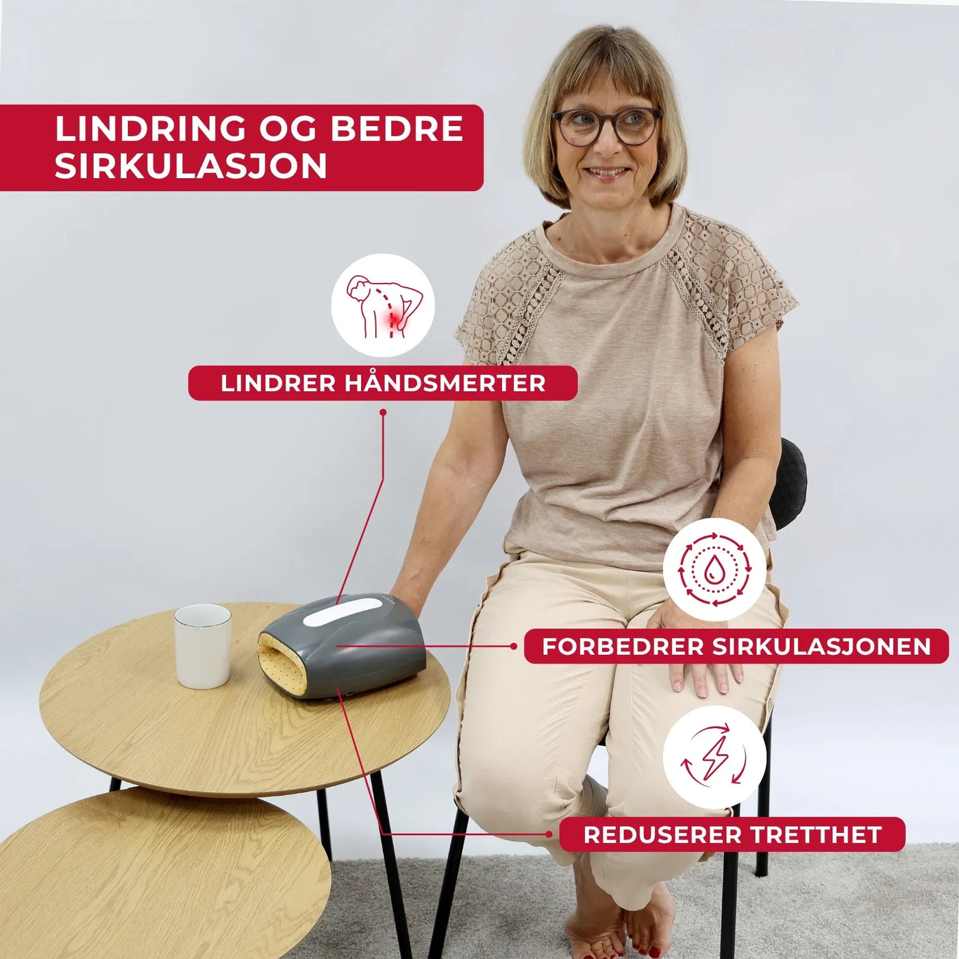 Håndmassasjer med varme