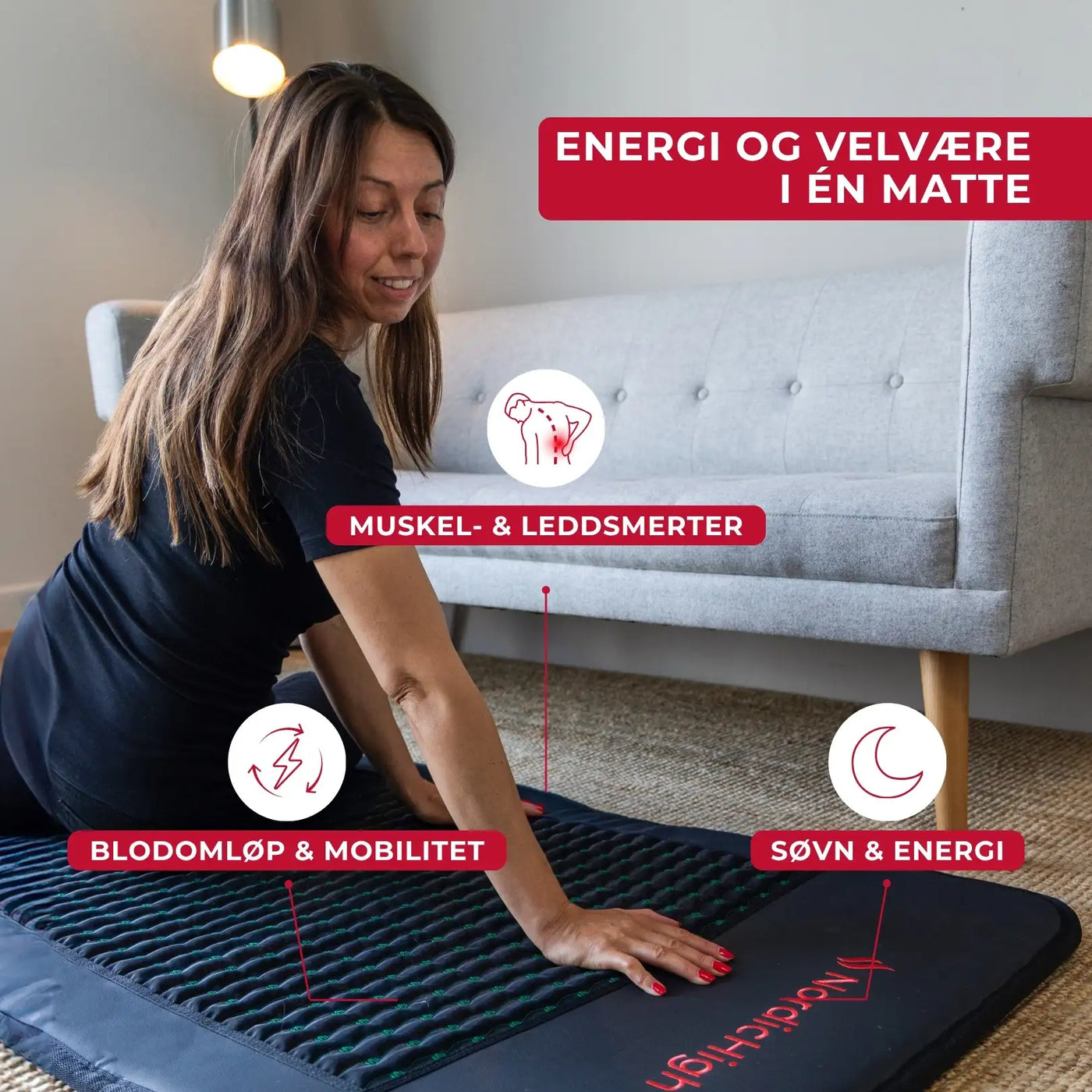 Infrarød PEMF matte - Pro