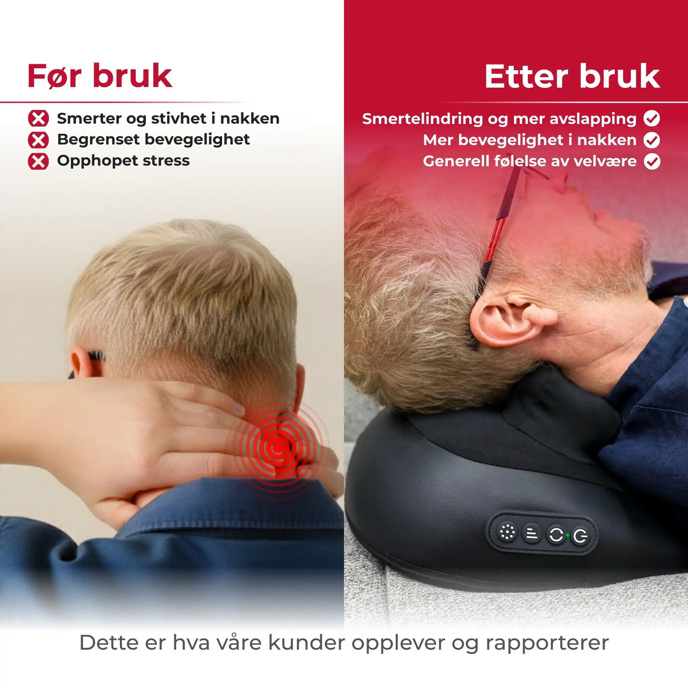 Nakkemassasje med Värme og Shiatsu