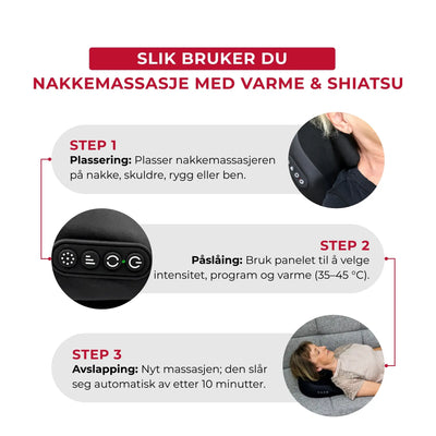 Nakkemassasje med Värme og Shiatsu