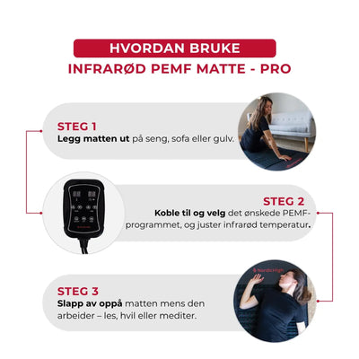 Infrarød PEMF matte - Pro