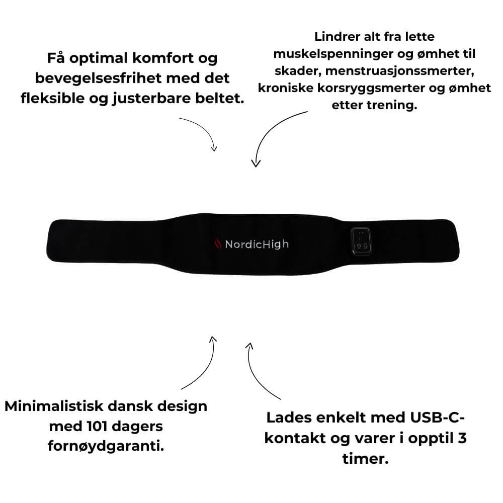 Infrarød Varmbelte Pro