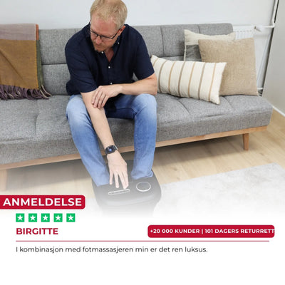 Fotbad Pro med Värme & Massasje