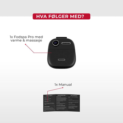 Fotbad Pro med Värme & Massasje