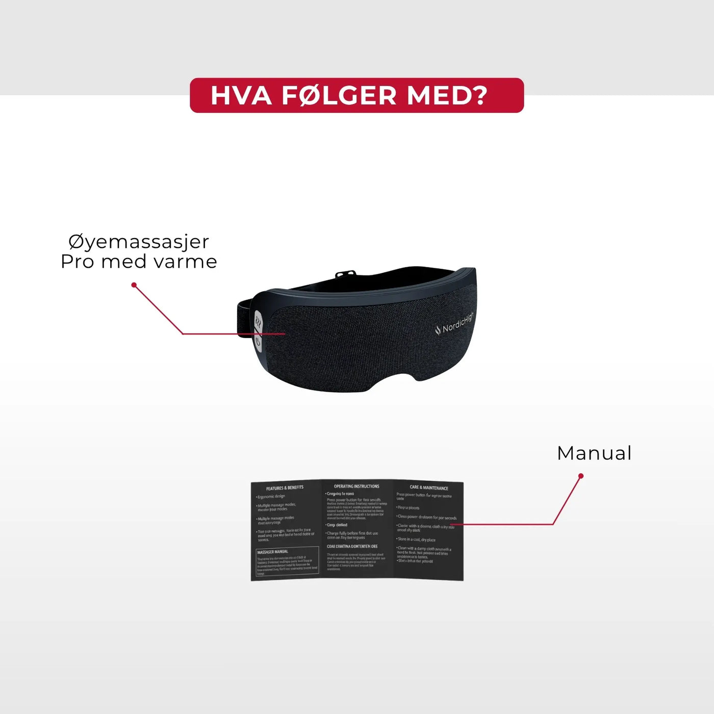 Øyemassasjer Pro med varme
