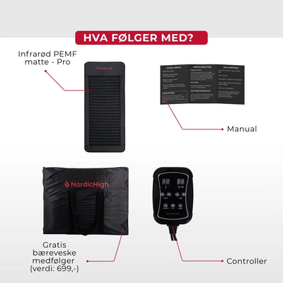 Infrarød PEMF matte - Pro