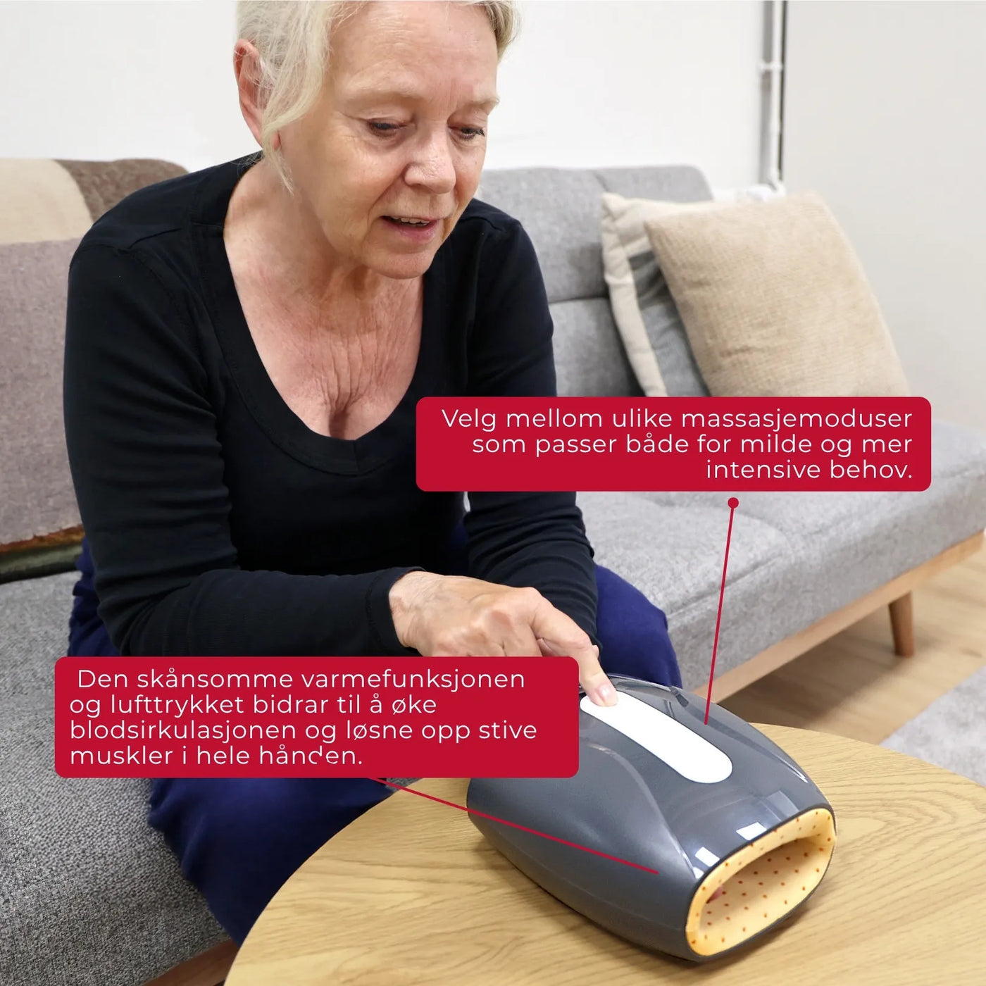 Håndmassasjer med varme