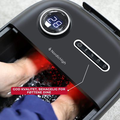 Fotbad Pro med Värme & Massasje